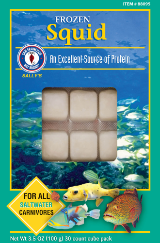 San Francisco Bay Frozen Squid Cube 3.5oz