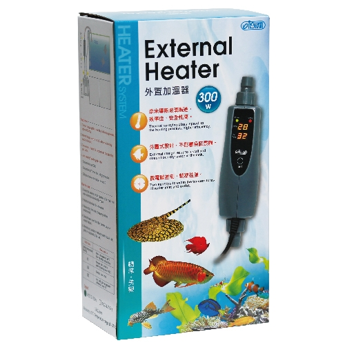 ISTA 300W Inline External Heater - 2 Temperature Sensors, Display in Celsius