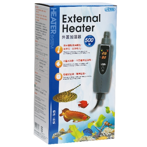 ISTA 500W Inline External Heater - 2 Temperature Sensors, Display in Celsius