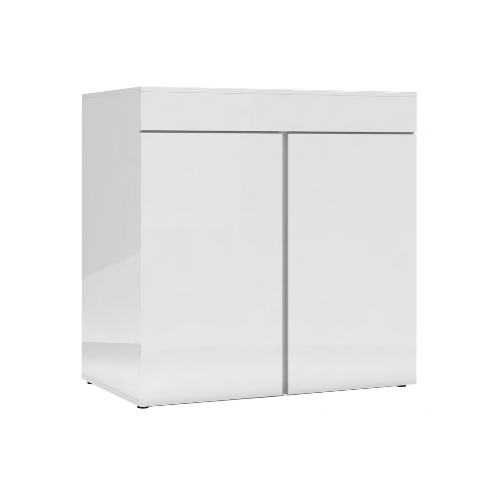 JBJ 65Gal Cabinet Stand - White High Gloss 36" Tall