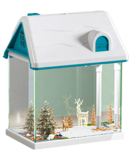 SunSun TW-300 Nano Fish Tank in White, 3.17gal