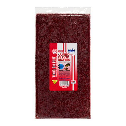 Hikari Frozen Flatback Jumbo Blood Worms 16oz