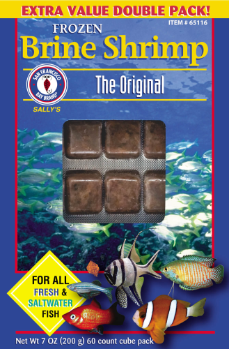 San Francisco Bay Frozen Brine Shrimp Cubes 7oz