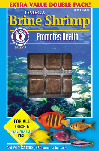 San Francisco Bay Frozen Omega-3 Brine Shrimp Cube 7oz