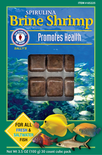 San Francisco Bay Frozen Spirulina Brine Shrimp 3.5oz