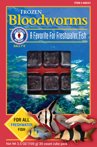 San Francisco Bay Frozen Bloodworms Cube 3.5oz
