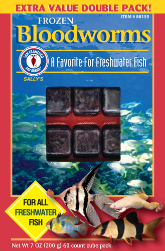 San Francisco Bay Frozen Bloodworms Cube 7oz