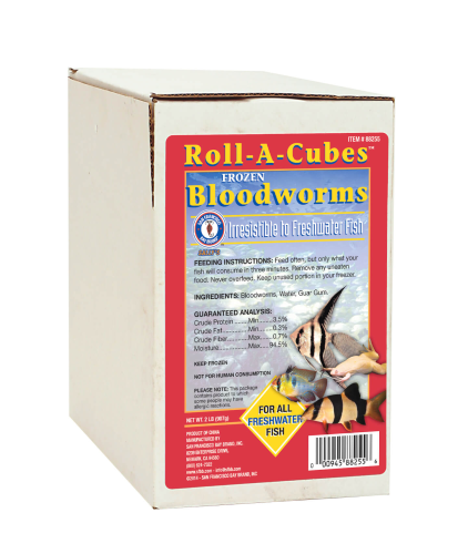 San Francisco Bay Frozen Bloodworms Roll A Cube 2lb