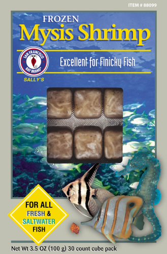 San Francisco Bay Frozen Mysis Shrimp Cube 3.5oz