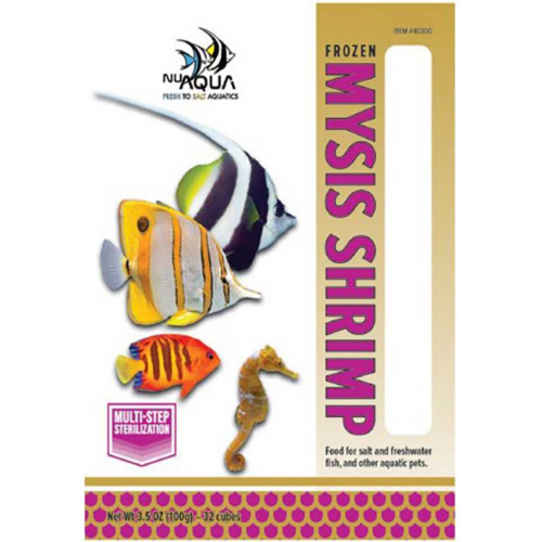 San Francisco Bay Nu Aqua Frozen Mysis Shrimp Aquatic Food 3.5oz