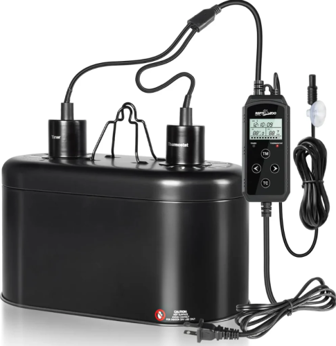 Reptizoo Double Dome Lamp with Controller 150Wx2 Max