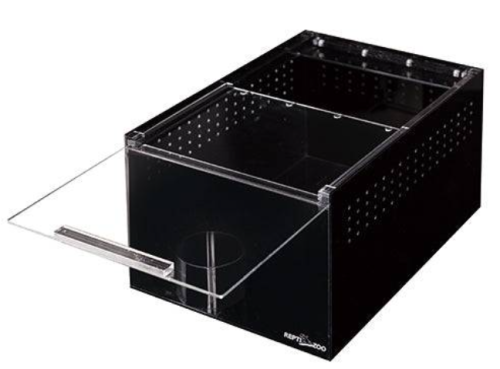Reptizoo Acrylic Case 3mm Thick, Black, 7.9"x11.8"x5.9"
