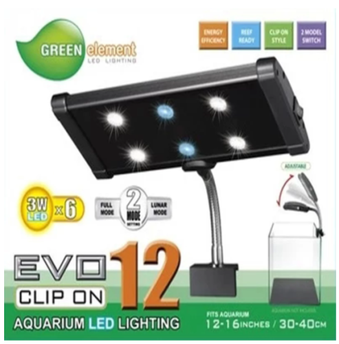 11in. Clip on, 6 x 3W LED, Plant or Marine