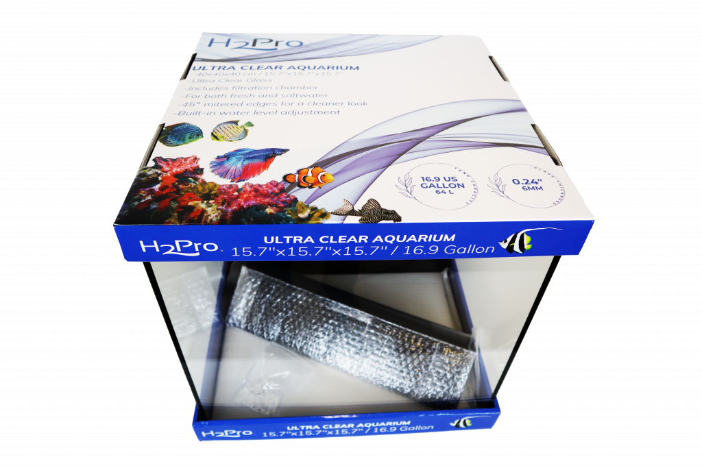 H2Pro UC-16 Ultra Clear Aquarium 16.9Gal