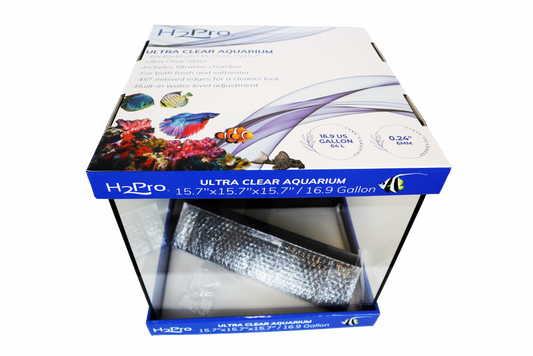 H2Pro UC-16 Ultra Clear Aquarium 16.9Gal