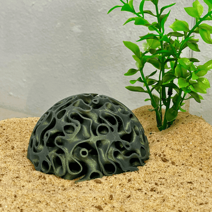 Aquarium Coral Reef Dome - Aquarium Reef Replica for Fish & Shrimp Shelter & Egg Laying