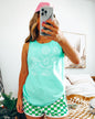 Seashell Lake Beach Comfort Colors Tank Top – Mountain Hiking Camping Vacation Nature Graphic