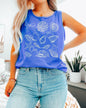 Seashell Lake Beach Comfort Colors Tank Top – Mountain Hiking Camping Vacation Nature Graphic