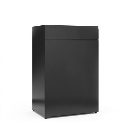 JBJ 45Gal Cabinet Stand - Black High Gloss 36" Tall