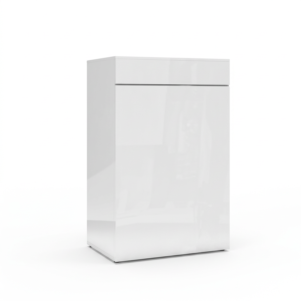 JBJ 45Gal Cabinet Stand - White High Gloss 36" Tall