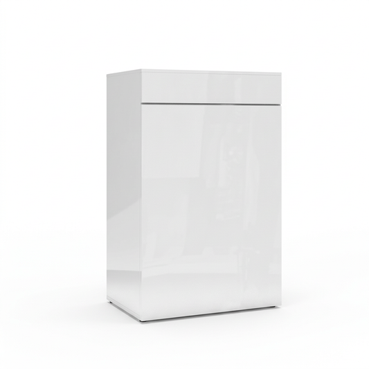 JBJ 45Gal Cabinet Stand - White High Gloss 36" Tall
