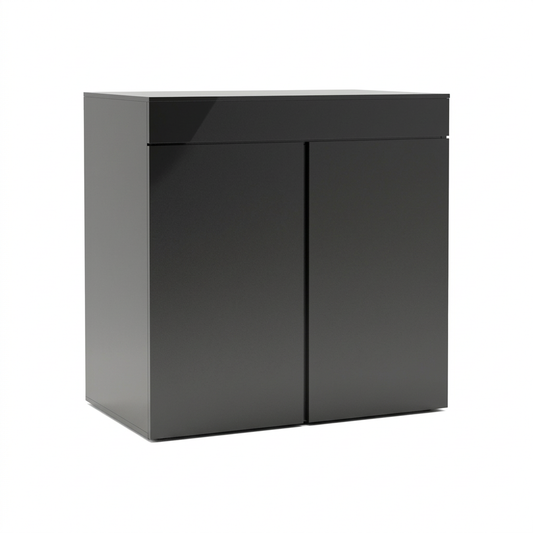 JBJ 65Gal Cabinet Stand - Black High Gloss 36" Tall