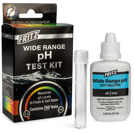 Fritz Wide Range pH Test Kit - 250 Tests