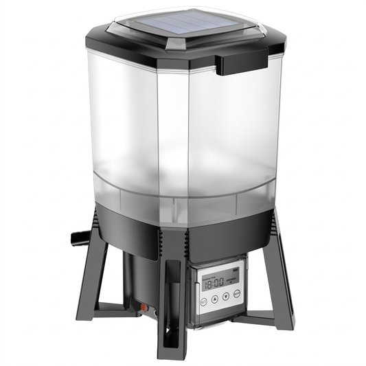 Grech CFF-206 Automatic Solar Power Pond Feeder 6L Container